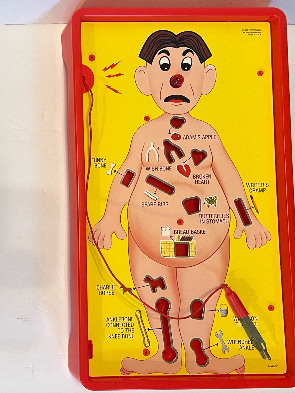 Vintage Operation Skill Game Milton Bradley WORKS, only cards and money missing
